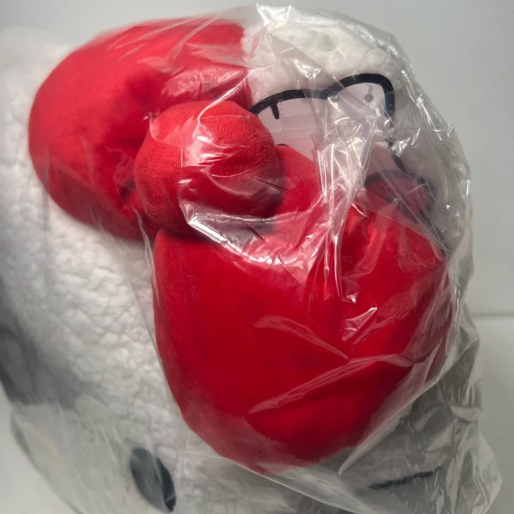 Hello Kitty Sanrio Cat Kitty Face Head Sherpa Decorative Pillow Teddy Bear Plush